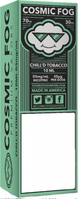 Cosmic Fog - Chill'd Tobacco 10ml