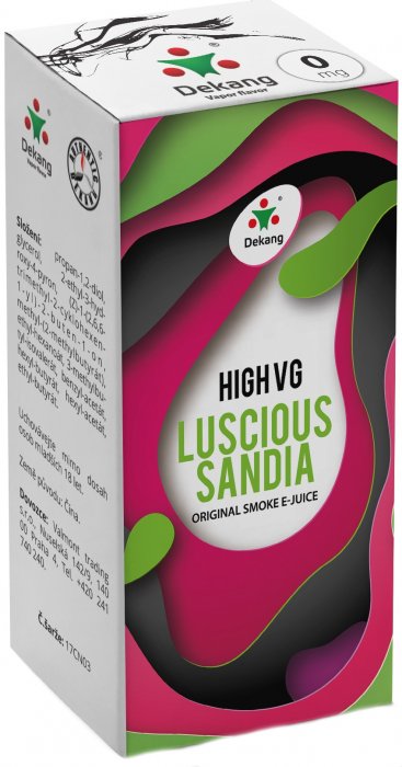 Dekang High VG - Luscious Sandia (Vodní meloun) - 10ml Obsah nik