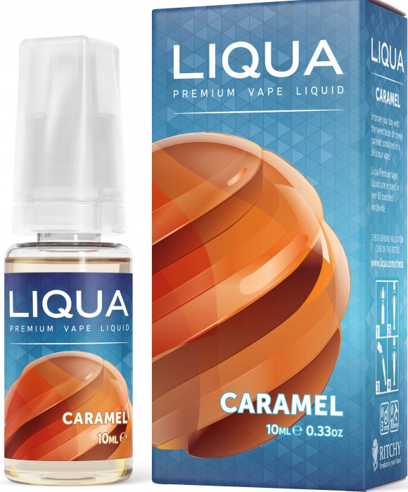 LIQUA Elements - Caramel (Karamel) 10ml Síla nikotinu 0mg/ml