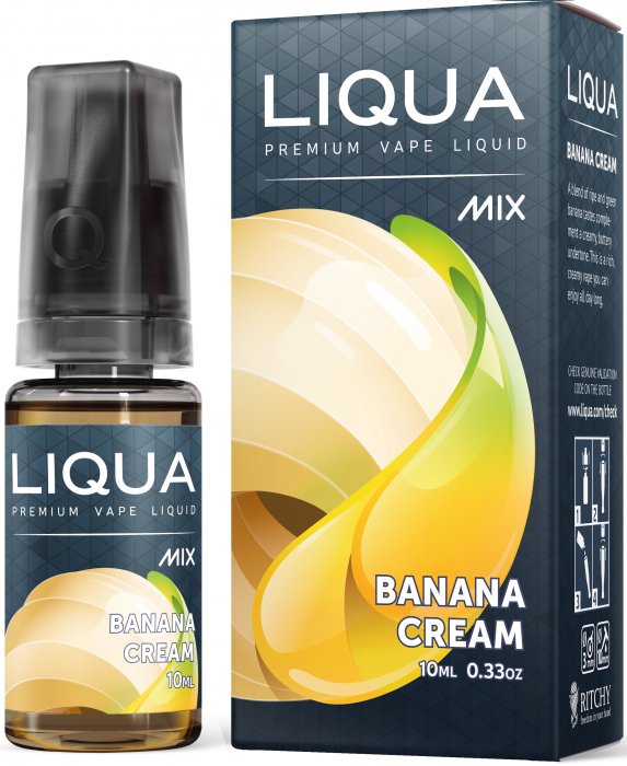LIQUA Mix - Banana Cream (Banánový krém) 10ml Síla nikotinu 3mg/