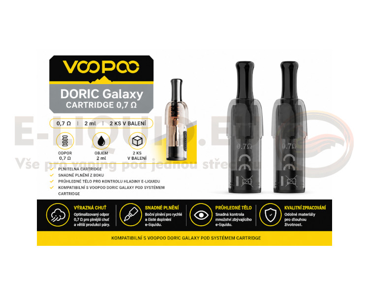 Cartridge Voopoo Doric Galaxy 2ks - 2ml