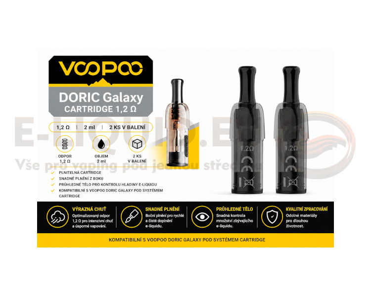Cartridge Voopoo Doric Galaxy 2ks - 2ml