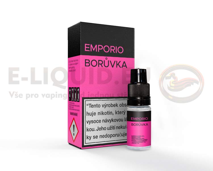 EMPORIO - Borůvka 10ml Obsah nikotinu 12mg/ml