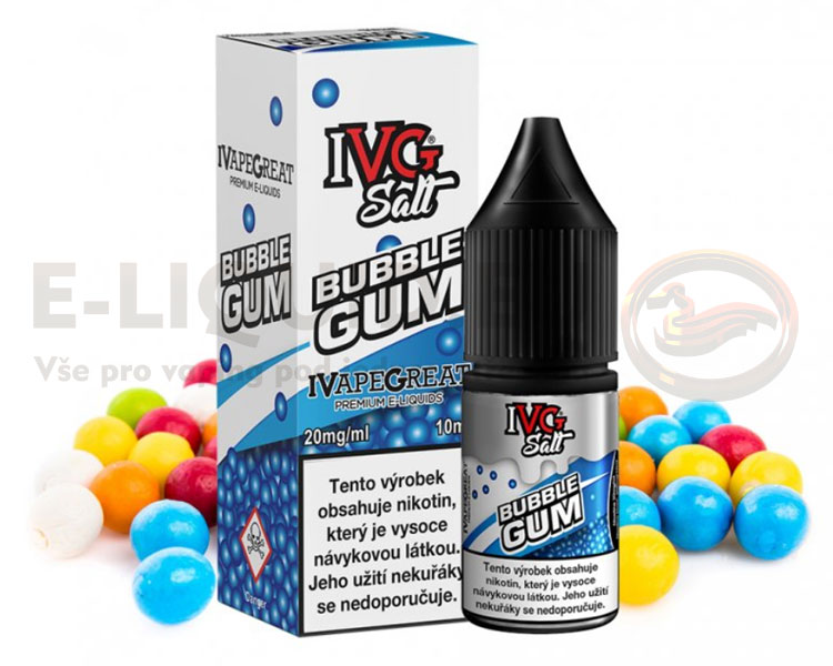 IVG Salt 10ml - Bubblegum (sladká žvýkačka) obsah nikotinu 20mg/