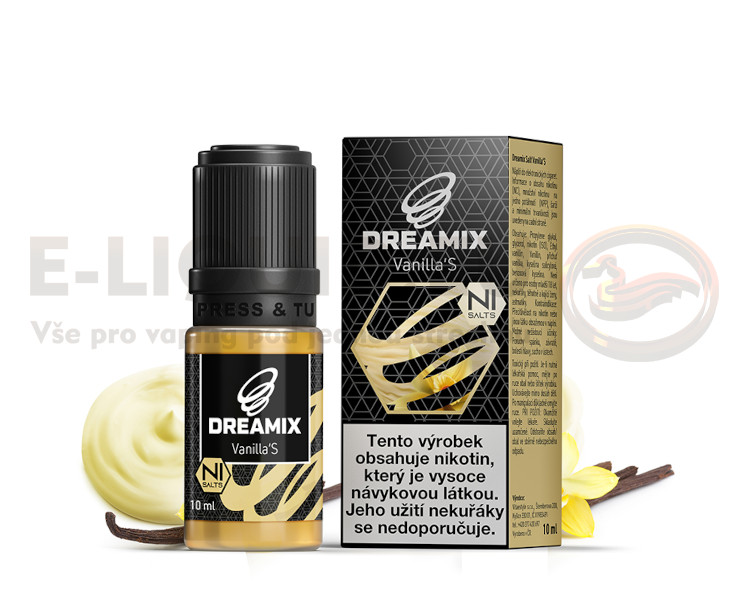 Dreamix SALT 10ml - Vanilka (Vanilla&#039;S) Obsah nikotinu