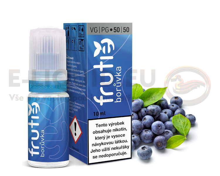 Frutie 50/50 10ml - Borůvka (Blueberry) Obsah nikotinu 6mg/ml
