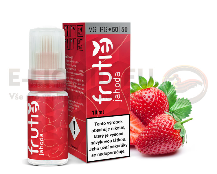 Frutie 50/50 10ml - Jahoda (Strawberry) Obsah nikotinu 12mg/ml