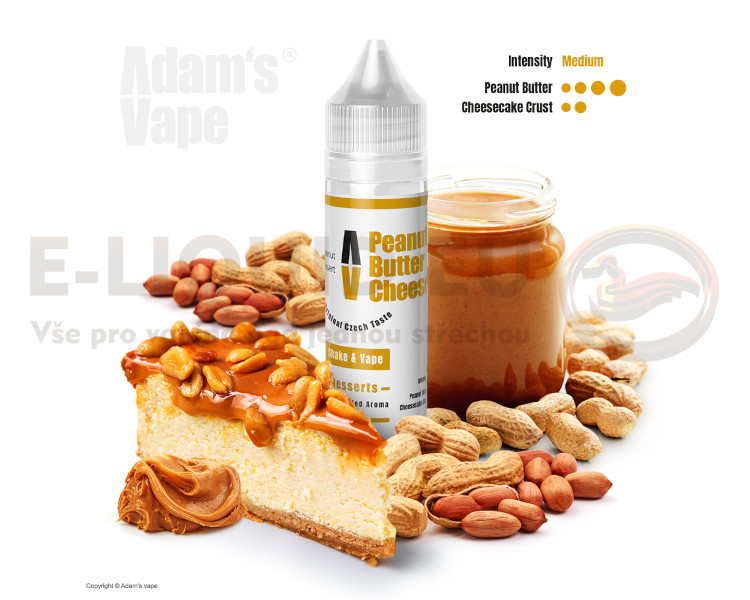 Adams Vape - Příchuť Shake & Vape 12ml - Peanut Butter Chees