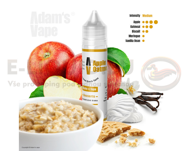 Adams Vape - Příchuť Shake & Vape 12ml - Apple Oatmeal