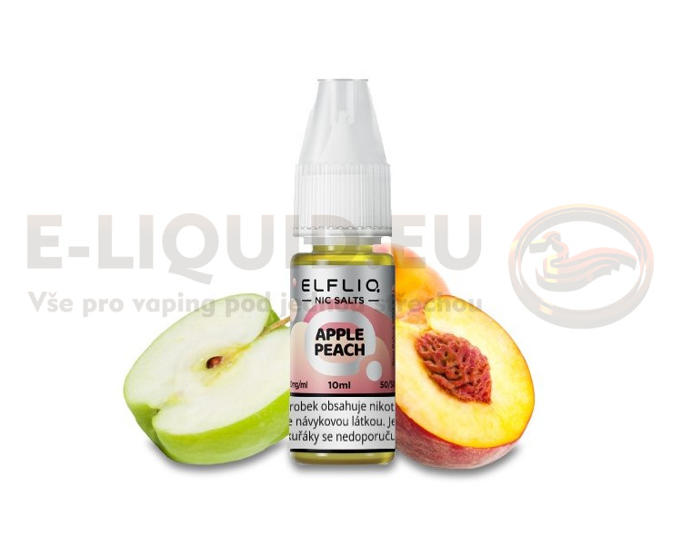 ELFLIQ 10ml - Nic SALT - Apple Peach Obsah nikotinu 20mg/ml