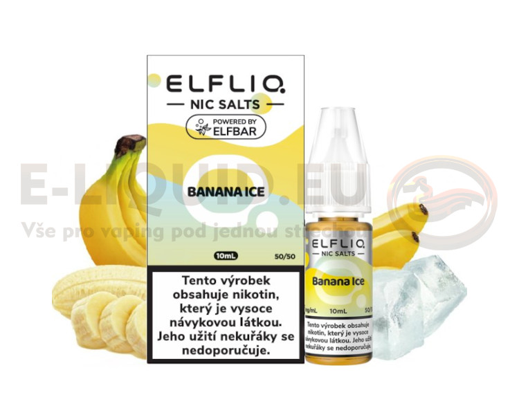 ELFLIQ 10ml - Nic SALT Banana Ice 10mg