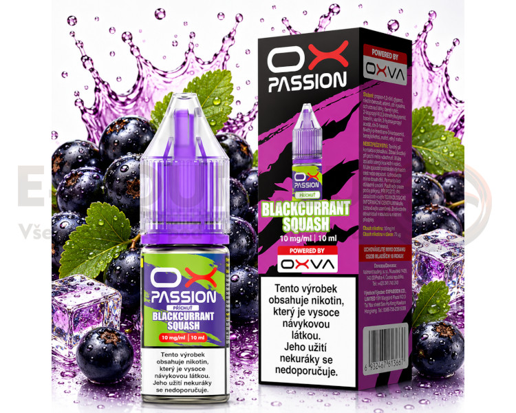 OXVA 10ml - Ox Passion salt - Blackcurrant Squash - 10mg