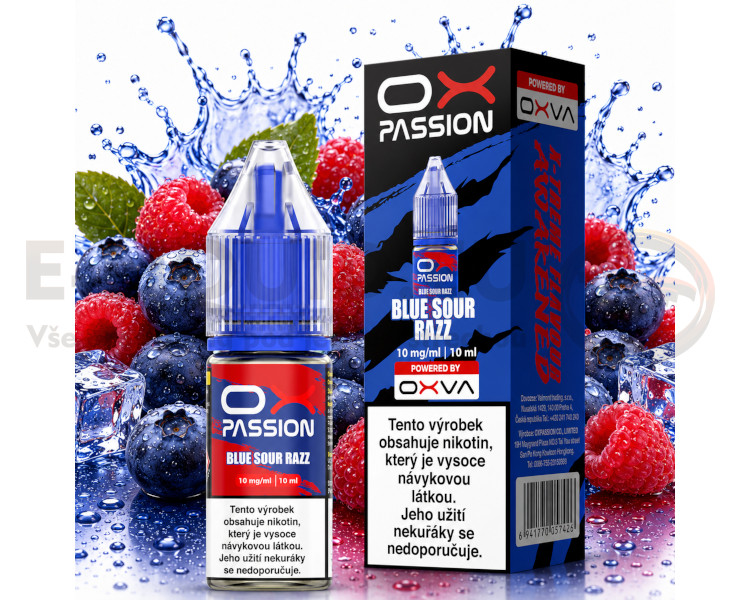 OXVA 10ml - Ox Passion salt - Blue Sour Razz - 10mg
