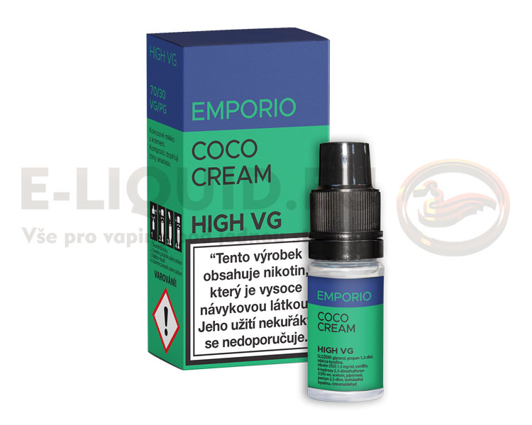EMPORIO High VG - Coco Cream 10ml nikotin 0mg/ml