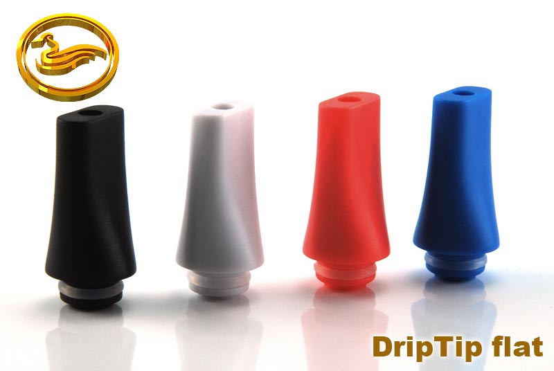DripTip - plastový plochý barva červená