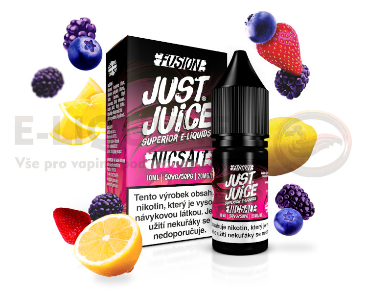 Just Juice Salt 10ml -Fusion Berry Burst & Lemonade (Lesní ovoce s citronem) - 20mg