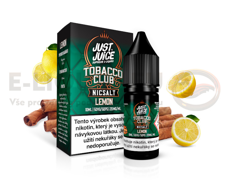 Just Juice Salt 10ml -Tobacco Lemon (Tabák s citronem) - 20mg
