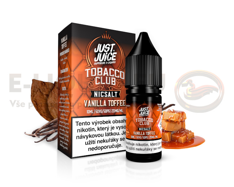 Just Juice Salt 10ml -Tobacco Vanilla Toffee (Tabák s vanilkou a karamelem) - 20mg