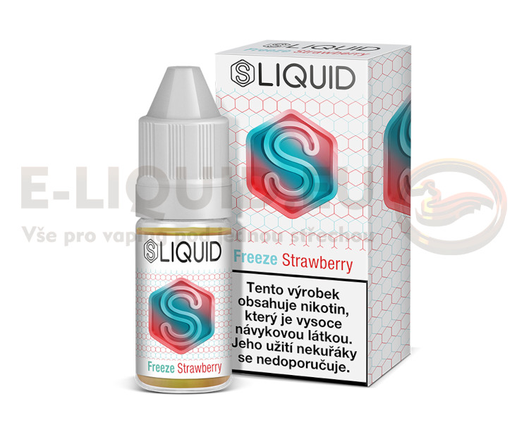 SLIQUID 10ml - Ledová jahoda (Freeze Strawberry) Obsah nikotinu