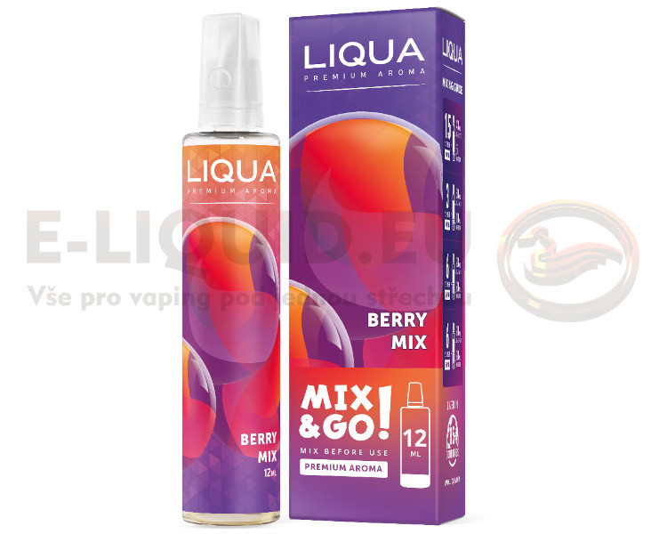 Liqua - Příchuť Mix & Go 12ml - Berry Mix (Směs lesního ovoc