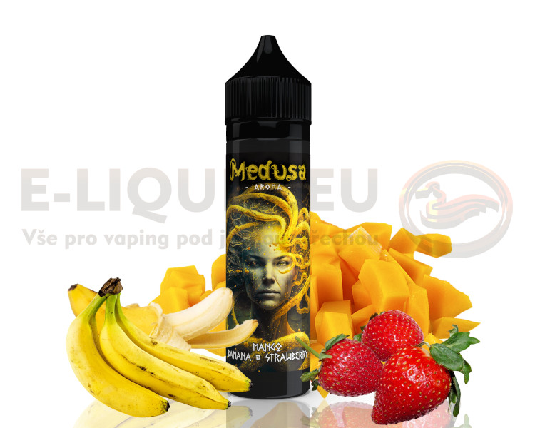 Medusa - Příchuť Shake&Vape 10ml - Mango Banana Strawberry