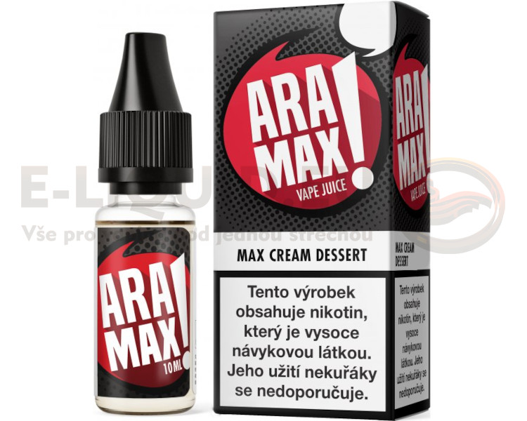 ARAMAX liquid Max Cream Dessert 10ml nikotin 0mg/ml