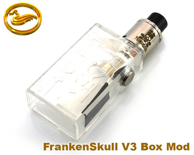 FrankenSkull V3 Box Mod Acrylic - kit (průhledný) - klon