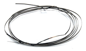 Kanthal D - plochý odporový drát - 1m rozměry: 0,4x0,1mm (34,5Ω/