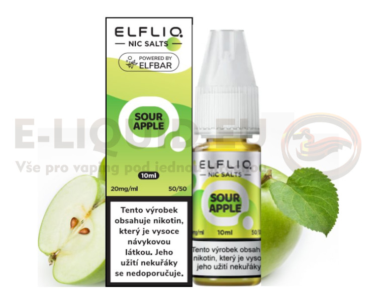 ELFLIQ 10ml - Nic SALT Sour Apple 20mg