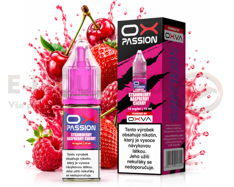 OXVA 10ml - Ox Passion salt - Strawberry Raspberry Cherry