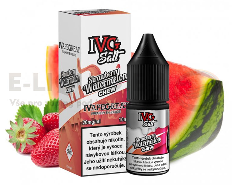IVG Salt 10ml - Strawberry Watermelon Chew (Jahodovomelounová žvýkačka)