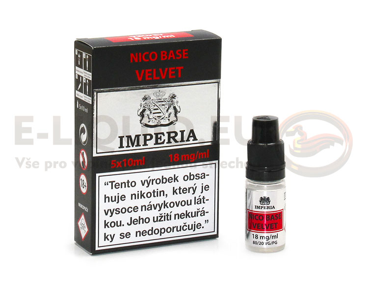 IMPERIA Nico Base VELVET (80VG/20PG) 18mg - 5x10ml