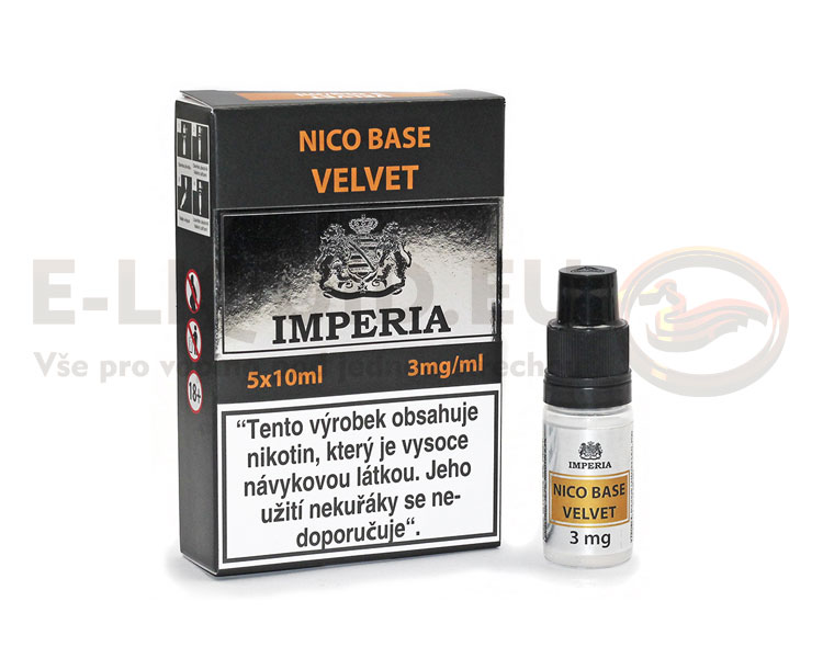 IMPERIA Nico Base VELVET (80VG/20PG) 3mg - 5x10ml