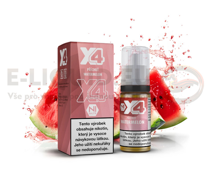 X4 10ml - Bar Juice - Vodní Meloun (Watermelon) - 10mg